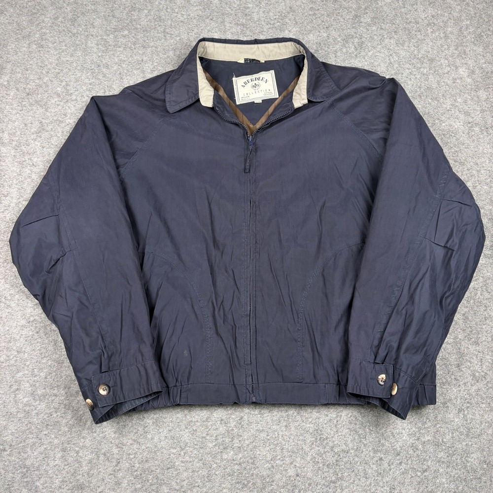 Aberdeen Collection Jacket Mens XL Navy Blue Bomber Outdoor Gorpcore Hiking